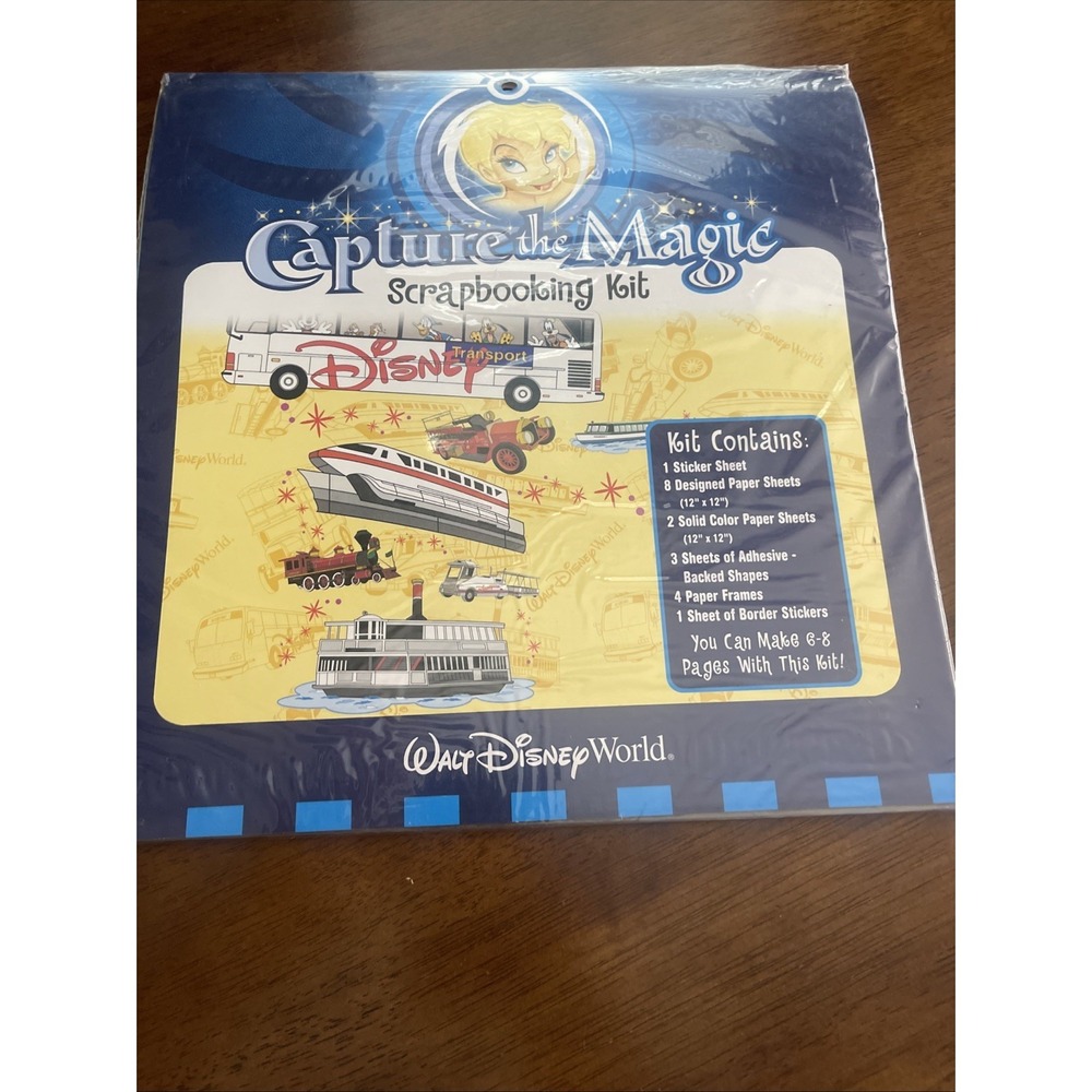 Walt Disney World Capture The Magic Scrapbooking Kit Mickey Transportation